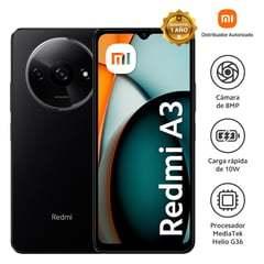 XIAOMI - Celular Redmi A3 3RAM 64GB Negro
