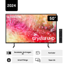 SAMSUNG - Televisor Crystal 50" DU7000 Negro