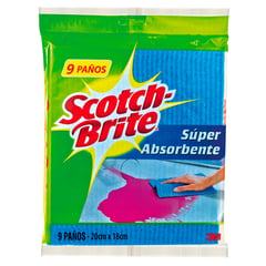 SCOTCH BRITE - Paño Absorbente x9 unidades