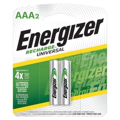 ENERGIZER - Pack de 2 Pilas Recargables AAA 1.5V