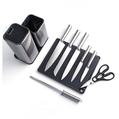 JUST HOME COLLECTION - Set de Cuchillos 9pzs Acero Inoxidable