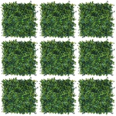 JUST HOME COLLECTION - Set 9 Jardín Vertical Artificial Verde 50x50cm