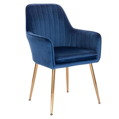 JUST HOME COLLECTION - Silla Jaca Velvet Azul