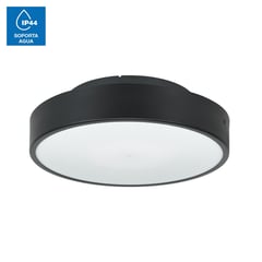 JUST HOME COLLECTION - Plafón Exterior Lumus 1L E27 IP44 Negro