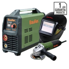 BAUKER - Soldador Eléctrico 8800W 120A + Esmeril Bauker+ Máscara Bauker