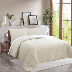 CASA BONITA - Cubrecama Promo Beige 2P