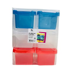 JUST HOME COLLECTION - Set 6 Mini Cajas Organizadoras con Tapa