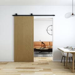 HOLZTEK - Puerta Corredera MDF TALL Café 91x203x3,5