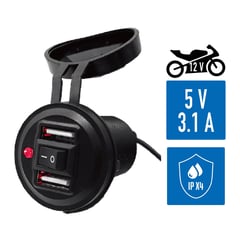 AUTOSTYLE - Cargador 9-24V 2 USB