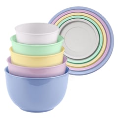 JUST HOME COLLECTION - Set Bowl Mixto 5 Unidades Colores Surtidos